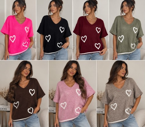 Ladies italian heart jumper - ladies,