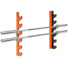 Mirafit 6 Barbell Wall Mount Rack Gym Weight Lifting Bar Holder/Hanger #657