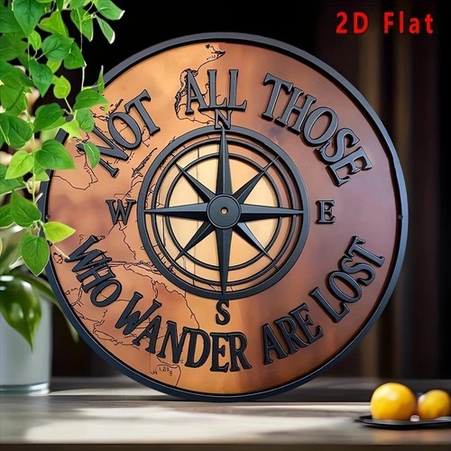 Wooden nautical compass - wooden,
