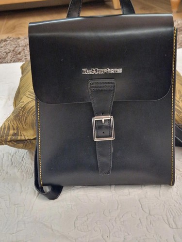 Martens black leather - leather, mini