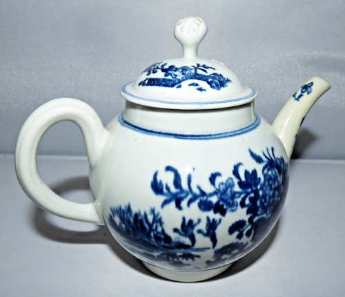 Georgian worcester teapot - worcester,