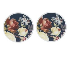 Candle Plate Mirrored Decorative Display Round Tealight Glass 10cm/20cm Set of 2