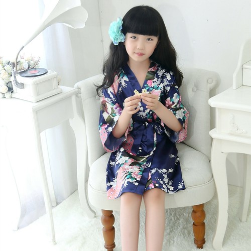Children kids satin - satin, robe