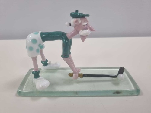Murano glass golfer handmade - golfer,