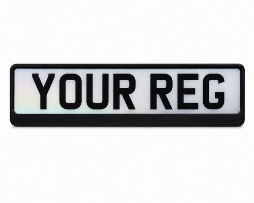 Number plate frames black - number,