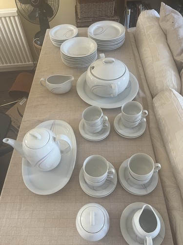 Vintage white dinnerware and - vintage,