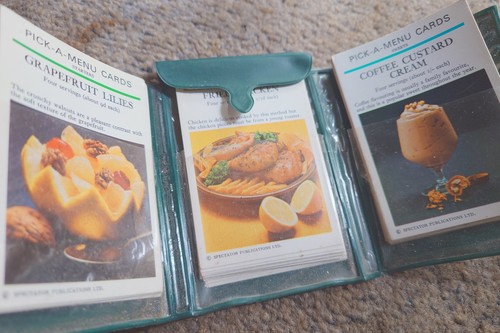 Vintage recipe cards wallet - vintage,