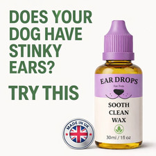 Dog Ear Drops cleans stinky
