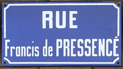 Old french street sign plaque - old,