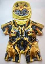 Build A Bear Yellow Transformers Bumblebee 2017 Outfit  Suit Costume Mask