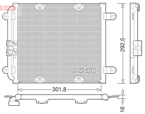 Condenser fits audi - a,