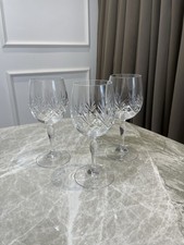 Set of 3 Cut Glass Wine