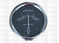 6 Volt Black dial ammeter 2''
