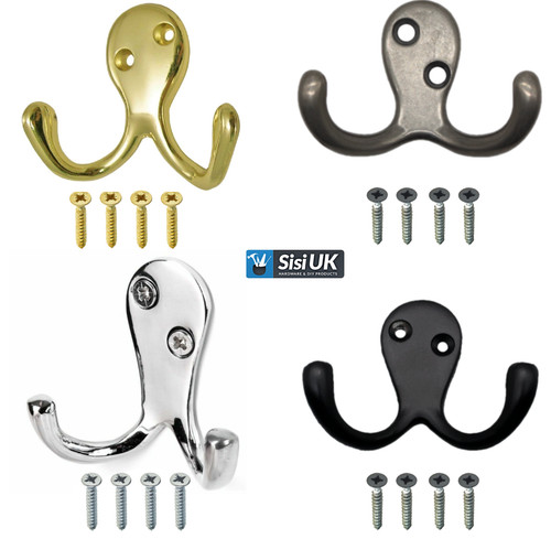 Coat hooks twin robe - hooks,