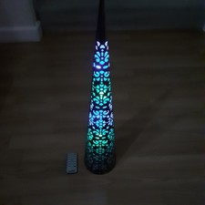 A LED SPIRAL TOWER WITH REMOTE CONTROL BY LUXFORM IMMACULATE.