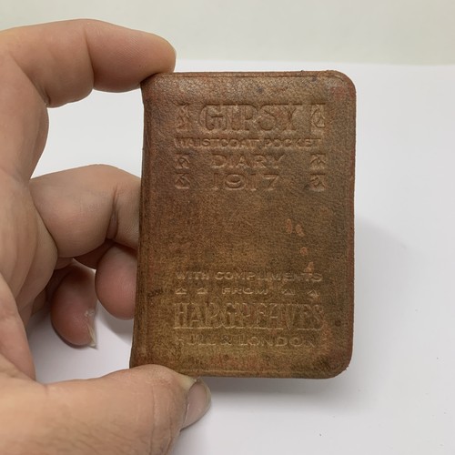 1917 pocket diary - diary:, post-wwi