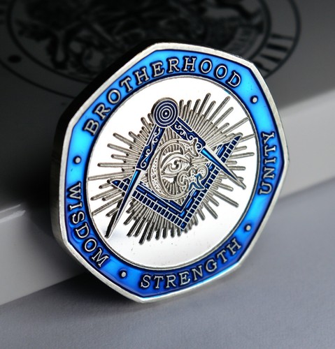 Masonic commemorative with - masonic,