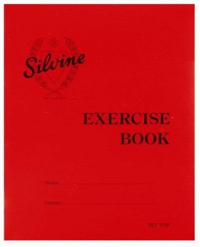 Silvine exercise book a5 - x,
