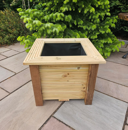 Large square wooden - large,