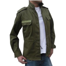 Mens Cotton Army Jacket Canvas