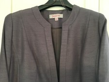JACQUES VERT TAUPE EDGE TO EDGE 3/4 LENGTH SLEEVED JACKET  *UK SIZE 20*