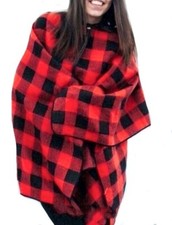 ZARA CHECK PRINT CAPE PONCHO