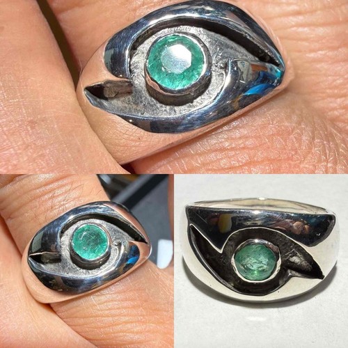 435 natural emerald 925 - natural, .925