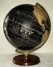 Vintage 1960s Desk Globe Philips Blackbird 12" Challenge Globe