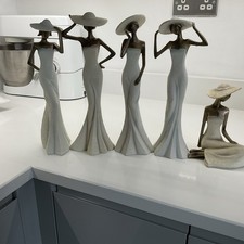 Cream & Bronze Tall Woman Figurine Statue - Tranquility 