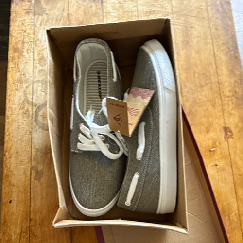 Dunlop glitter boat shoe grey - dunlop,