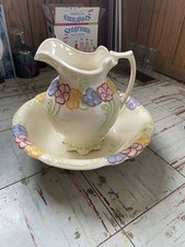 Vintage Large Hand Painted
