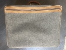 Hartmann Brown Tweed and Leather Vintage Luggage