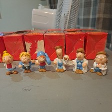 Tetley Tea Folk Figures x6 Vintage Collectables in original box's 