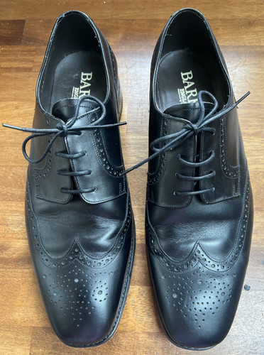 Barker men black brogue - barker,