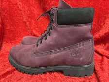 Timberland Burgundy Size 9 Heritage Boots