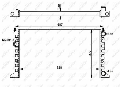 Radiator engine cooling fits - cooling,