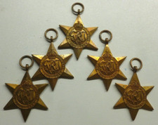 1939-1945 Star WWII Bulk lot of 5 Genuine Original Campaign Medals