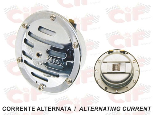 Chromed horn vespa 50 - 6v, c.a.