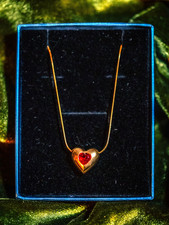 Gold Heart Shaped Necklace