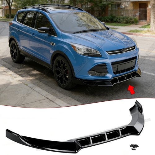 Gloss blk 3pc front lip - blk,