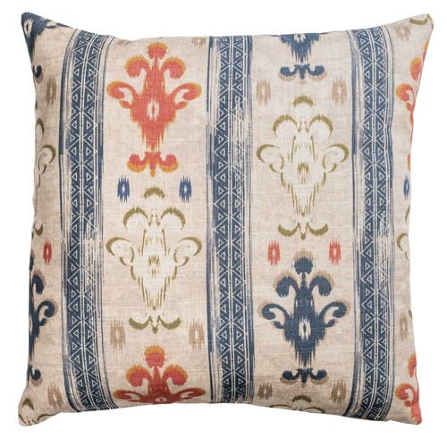 Saffron stripe linen blend - linen,