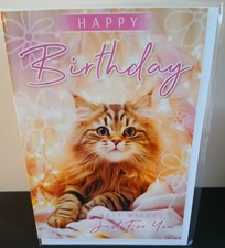 CUTE CAT FEMALE MALE BIRTHDAY