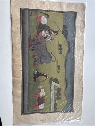 Vintage indian gouache - indian, on