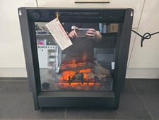 Be Modern Athena 18" Electric Inset Fire Black Matt