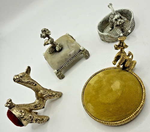 Vintage dog poodle pin cushion - vintage,