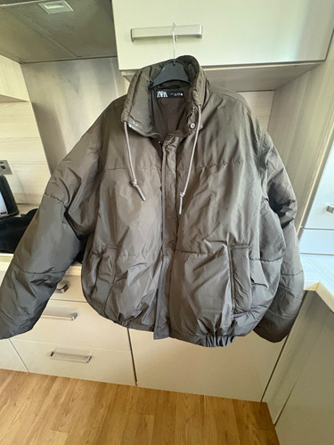 Zara puffer jacket - puffer, brown