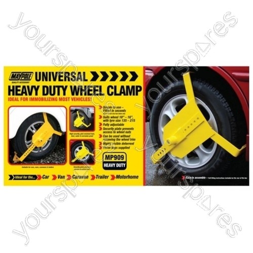 Maypole universal wheel clamp - maypole,