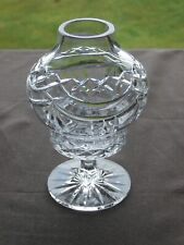 Tyrone  Crystal 2 Piece Hurricane Lamp Candleholder   - Ex Cond - Stamped