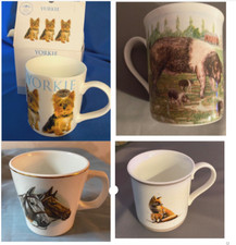 Animal Mugs x 4. Collectable