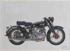 A4 Metal Sign Limited Edition Vincent Comet 1953